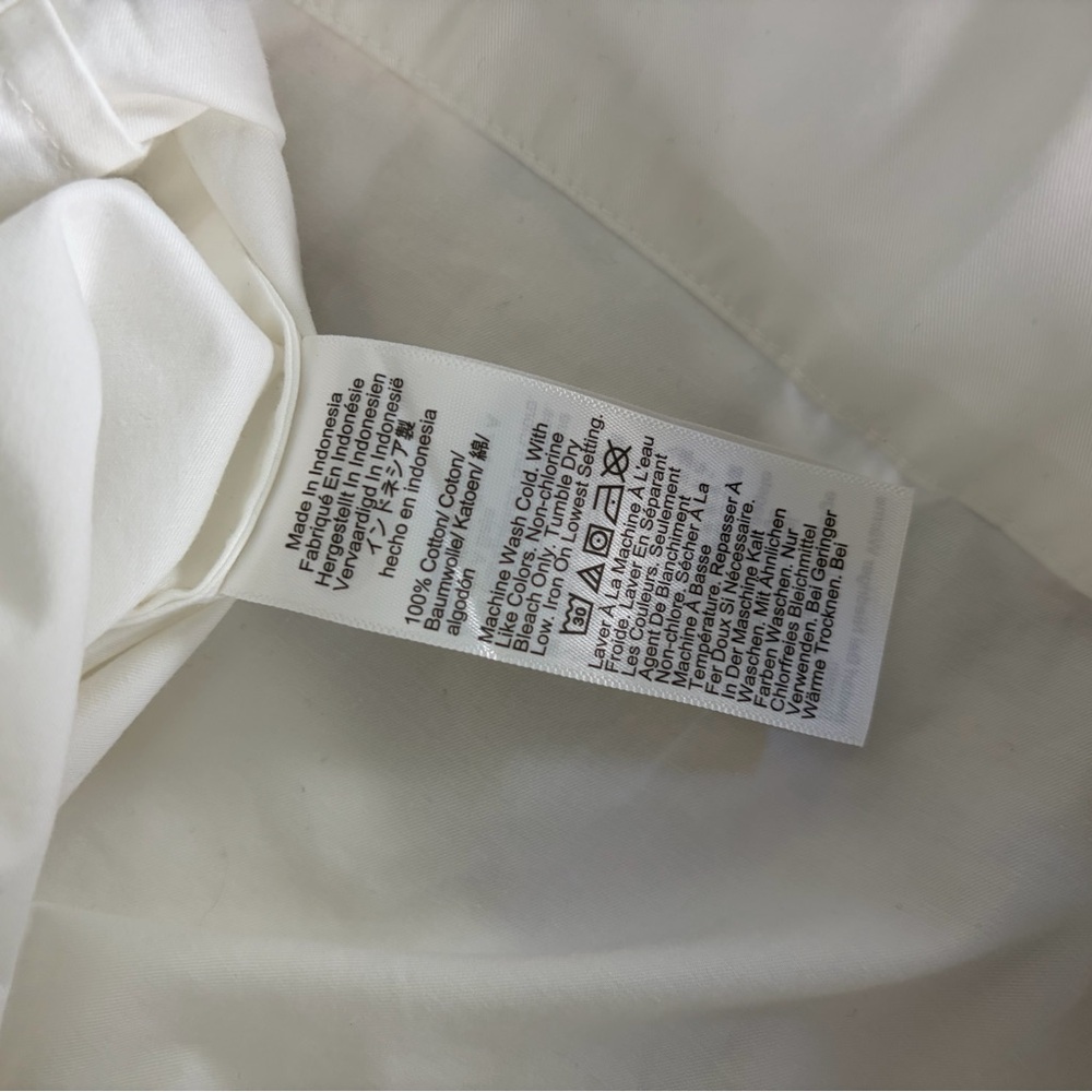 Madewell Poplin Lace-Up blouse - Picture 3 of 3